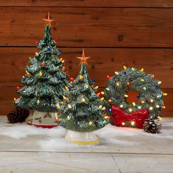 Vintage Christmas Trees w/ Lights @ Samuel Slaters at Indian Ranch