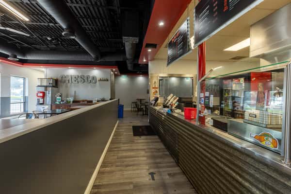 Interior dining and ordering counter