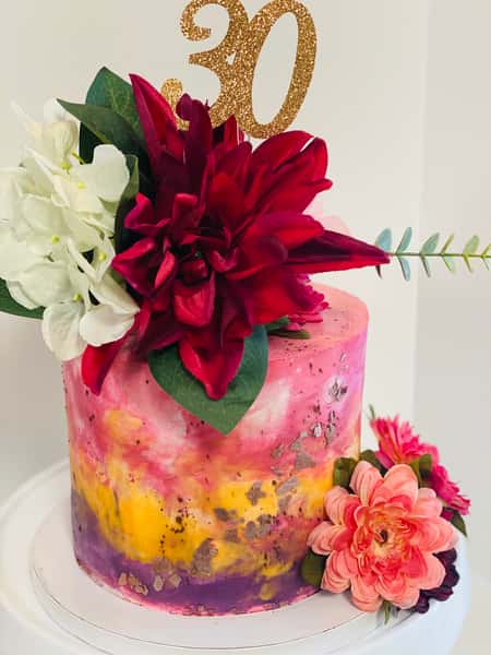 colorful birthday cake