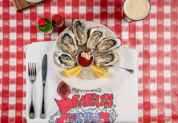 oysters on half shell