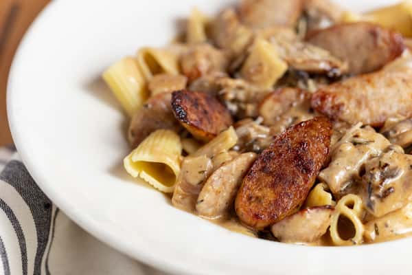 bratwurst rigatoni