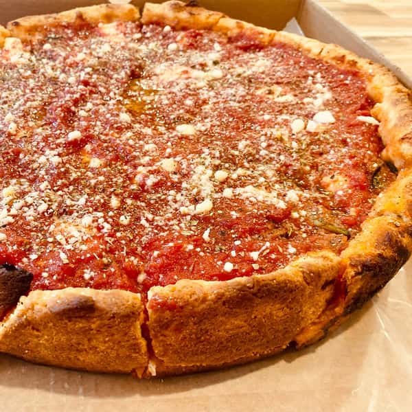 Deep dish pizza
