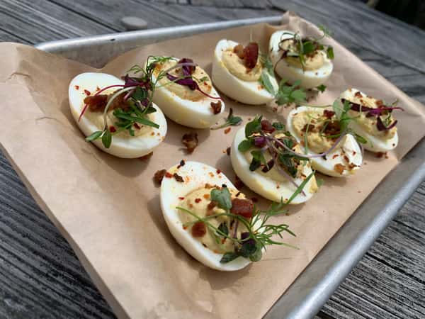 Smoked Deviled Eggs