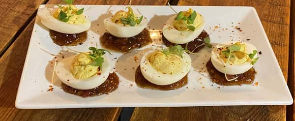 Smoked Deviled Eggs