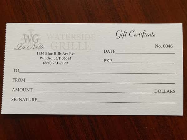 Gift Certificate