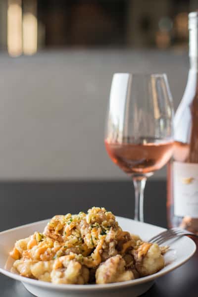 wine and pasta