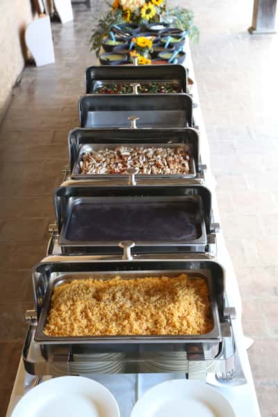 trays of food