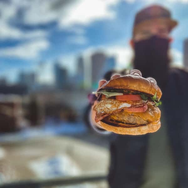 Man with Burger
