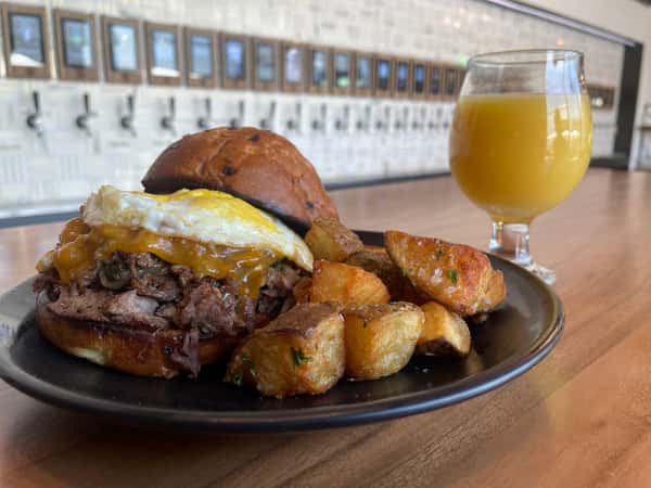 Steak, Egg & Cheese Sandwich