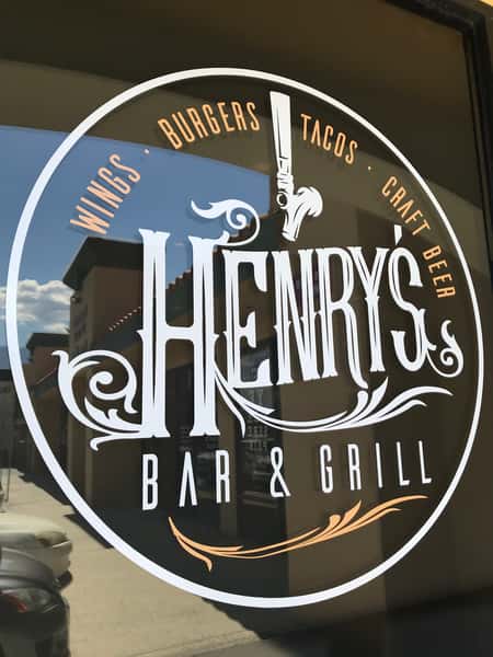 Henry's wood sign