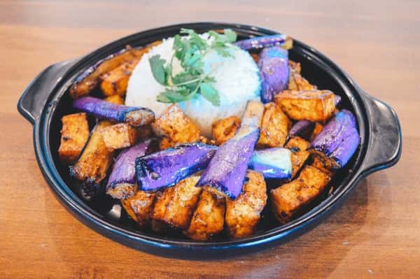 Tofu With Eggplant / Đậu Hủ Xào Cà Tím