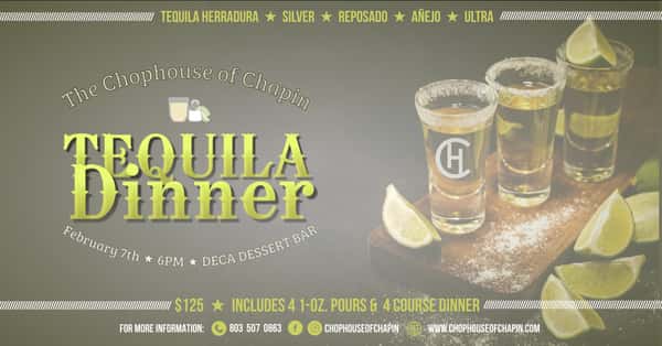 Tequila Herradura Dinner Chophouse of Chapin