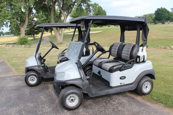 Two golf carts
