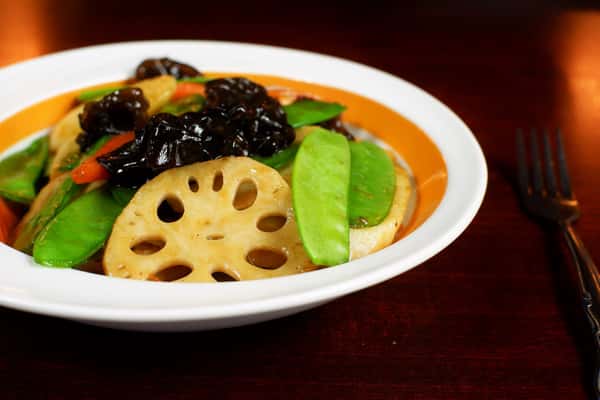 Lotus root stir fry