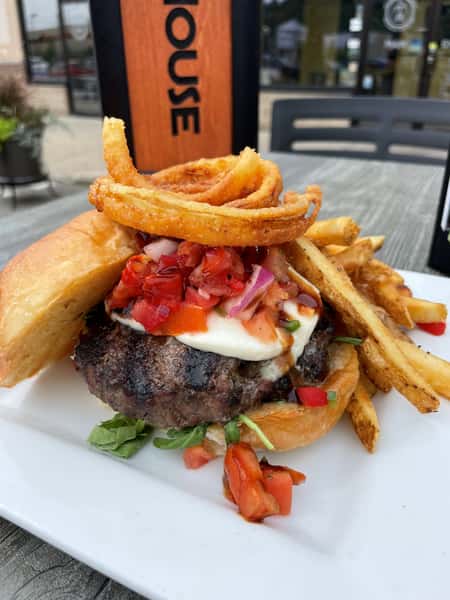 September Bruschetta Burger