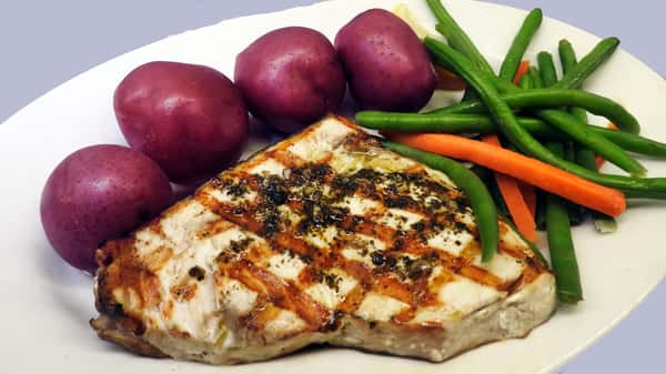 Fresh Char-Broiled Swordfish Steak