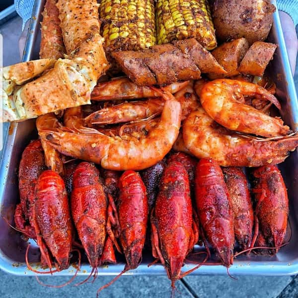 Lobster and crab legs