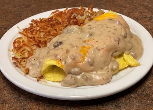 Chicken Fried Steak Omelet