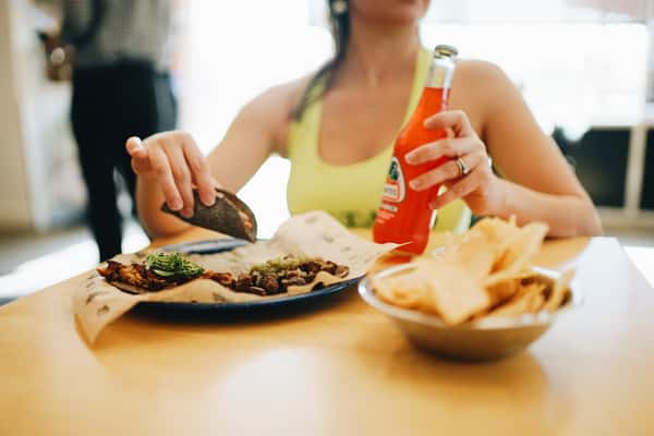 tacos and drink