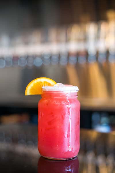 Blood orange mason jar