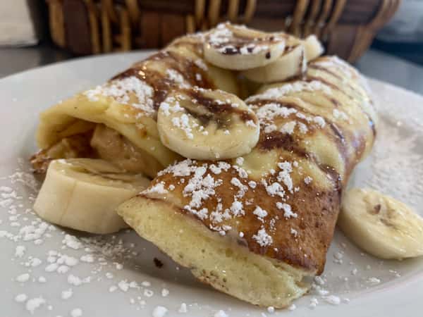 Peanut Butter & Banana Crepes