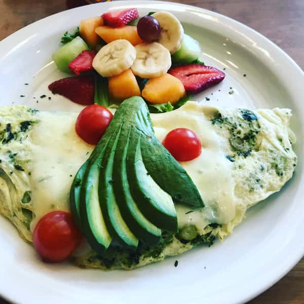 Healthy Green & White Omelette