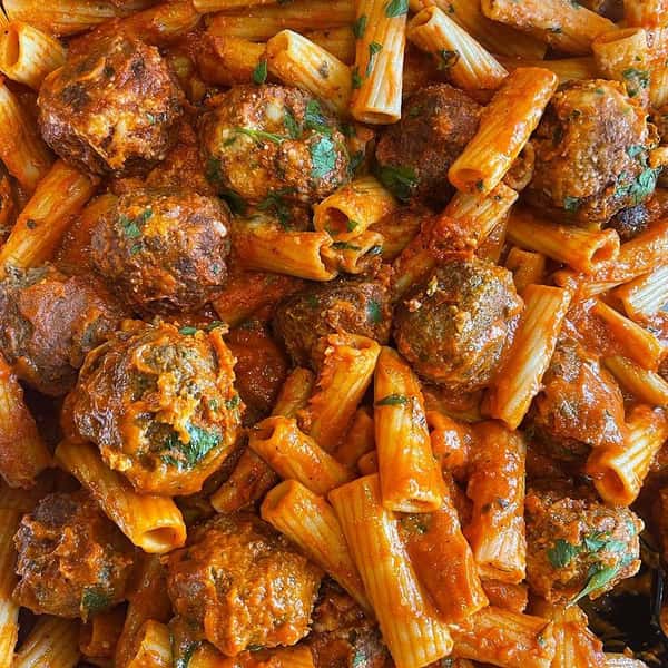 pasta and meat balls