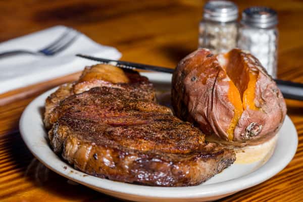 steak and baked potato