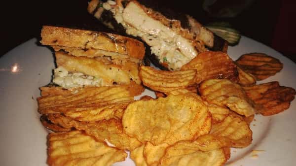 Chicken Sandwich and Chips