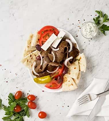 pita and meat