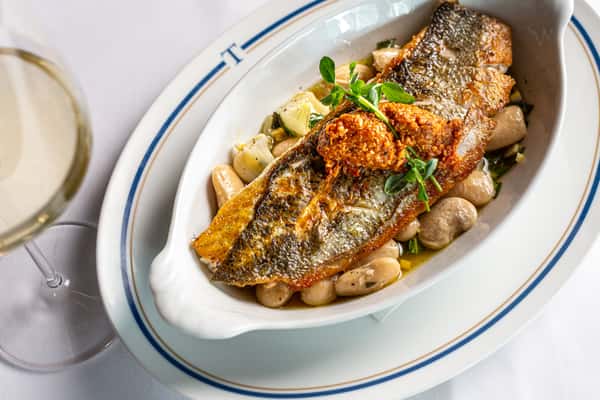 Branzino on the lunch menu