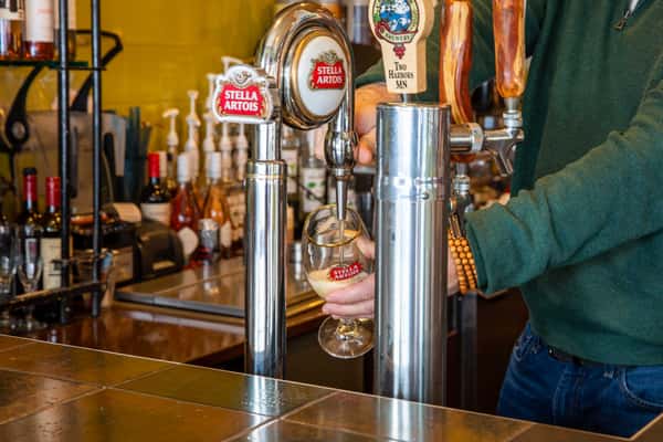 Beer on tap