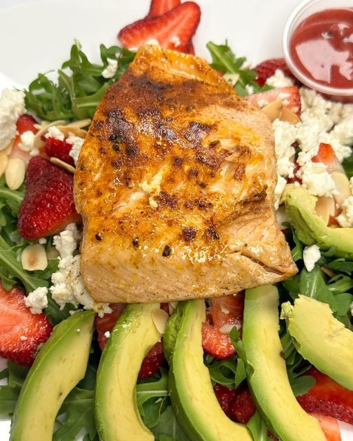 Salmon Avo-Berry Salad