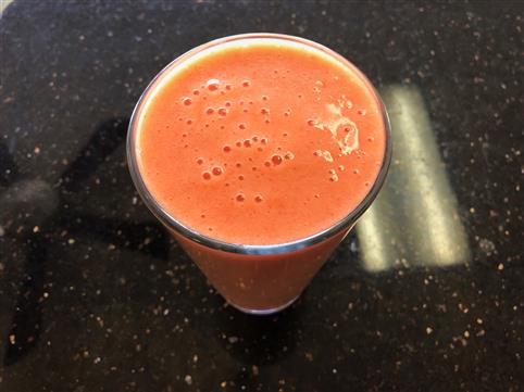 Peach, Strawberry, Banana Smoothie