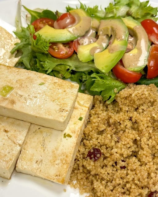 Grilled Organic Sesame Tofu Platter