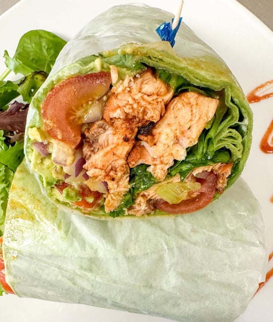 Grilled Salmon Wrap