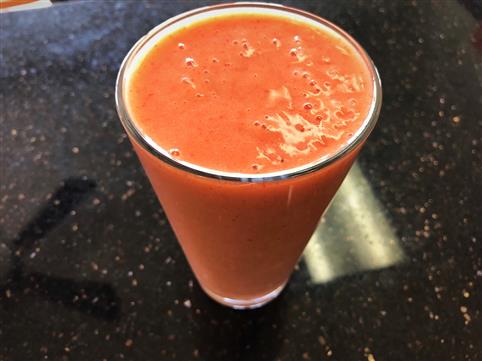 Peach, Banana, Mango Smoothie