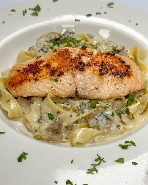 Pappardelle & Salmon Pasta