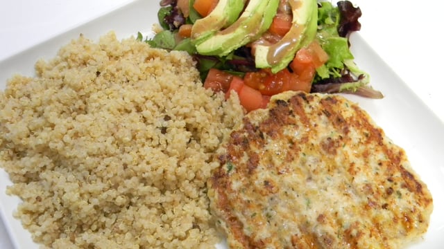 Homemade Turkey Burger Platter