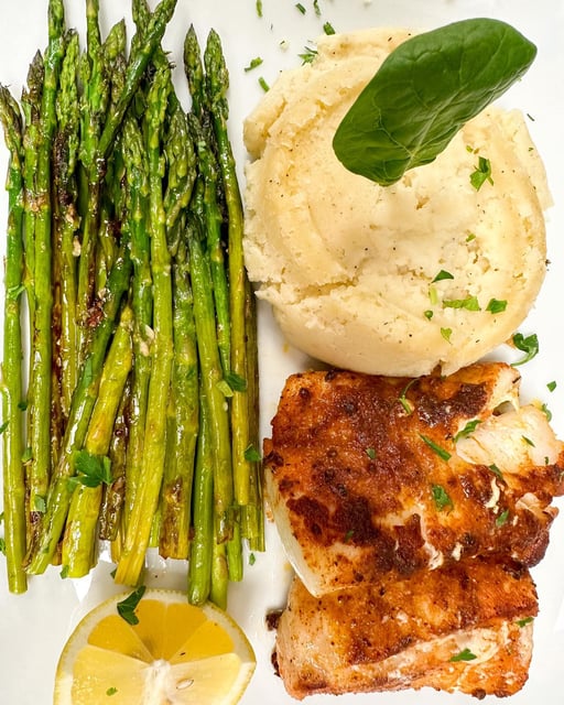 Lemon Garlic Baked Cod