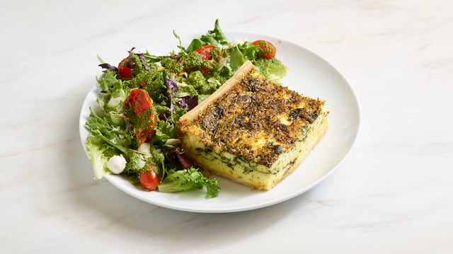 Spinach & Goat Cheese Quiche
