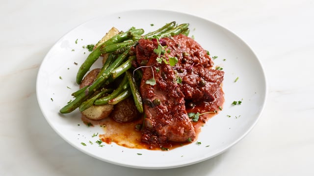 Vegan Chicken Puttanesca