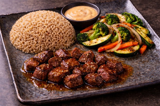 Dinner - Filet Mignon plate