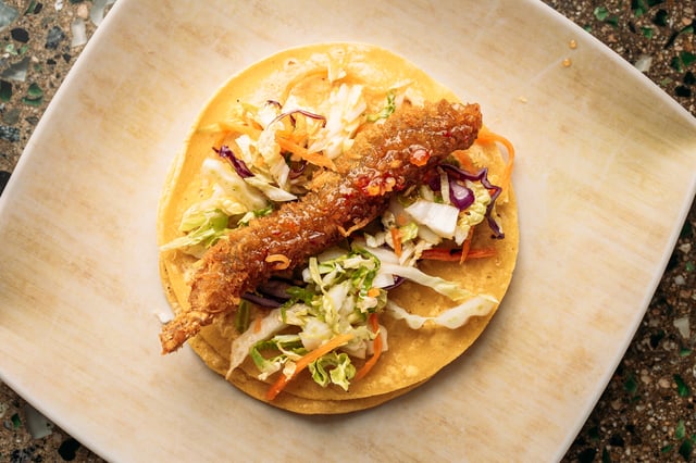 Coconut Shrimp Taco