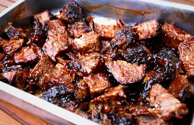 Beef Brisket Burnt Ends Lucky Dog Grille American Restaurant