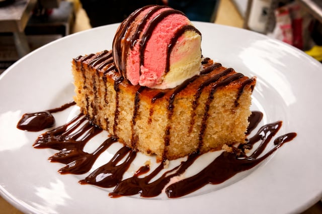 Greek Honey Cake à la Mode