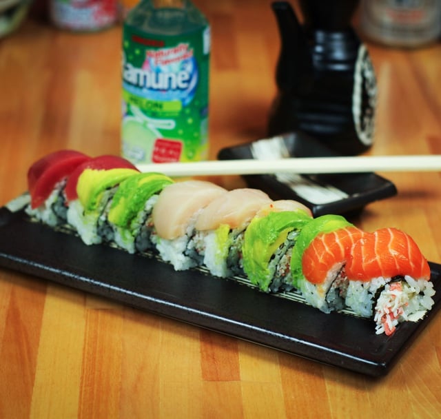 Rainbow Roll Menu Yamazaki Sushi Steaks Sushi Restaurant