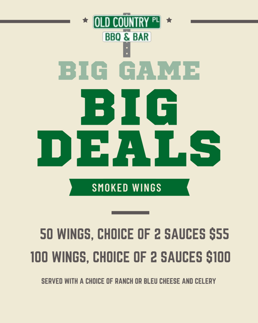 Big Game Day Wing Special