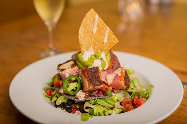 Blackened Tuna Tostada Mulligan's Grille