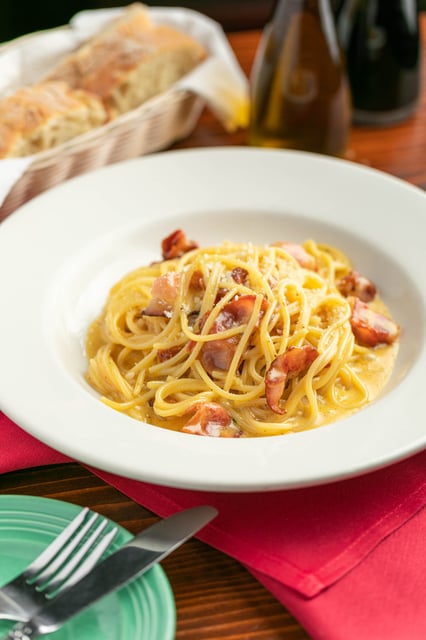 Spaghetti Carbonara - Dinner Menu - Colori Kitchen - Italian Restaurant in  Los Angeles, CA